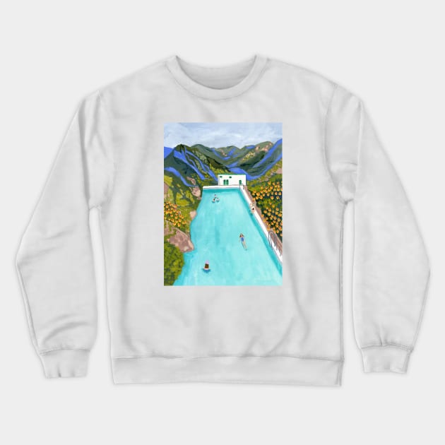 Hot springs Crewneck Sweatshirt by Sarah Gesek Studio